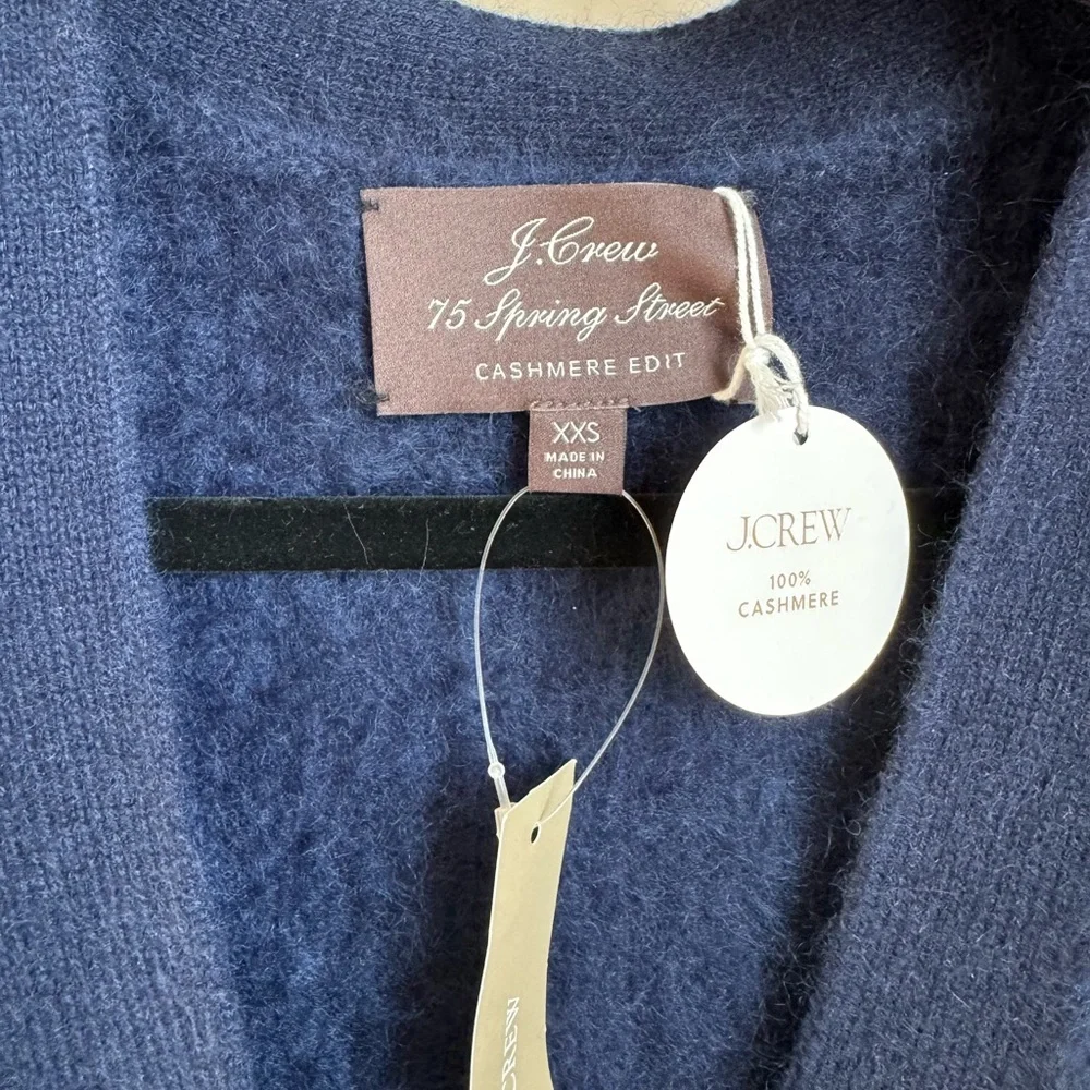 NWT J Crew Spring Street Cashmere Oversized Cardigan Sweater Size XXS - Picture 8 of 8